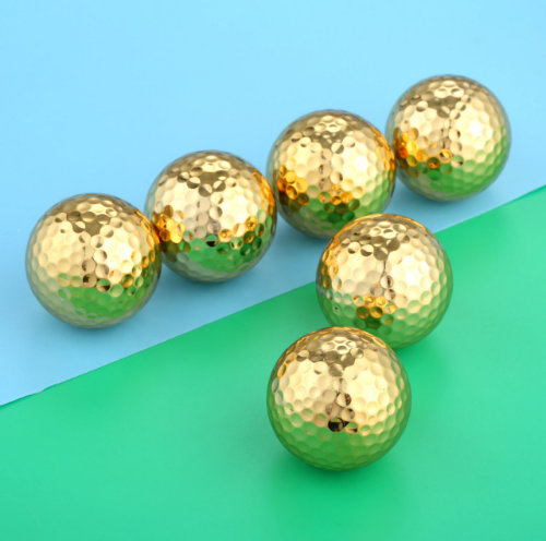 Gold Plated Golf Balls - Set of Golf Balls