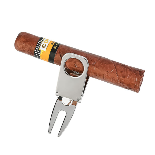 Magnetic Cigar Holder & Divot Marker Tool for Golf Cart