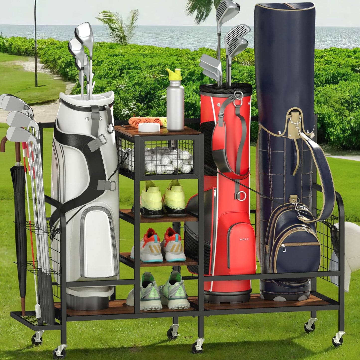 Pin High Supply™ Golf Bag Organizer Station